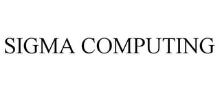 SIGMA COMPUTING