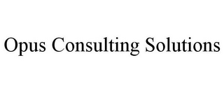 OPUS CONSULTING SOLUTIONS