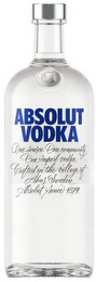 ABSOLUT VODKA ONE SOURCE. ONE COMMUNITY. ONE SUPERB VODKA. CRAFTED IN THE VILLAGE OF AHUS SWEDEN. ABSOLUT SINCE 1879.