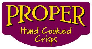 PROPER HAND COOKED CRISPS