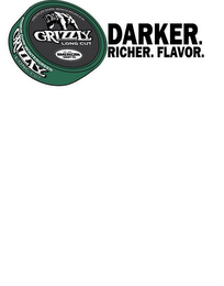 PREMIUM DARK WINTERGREEN GRIZZLY LONG CUT EST. 1900 AMERICAN SNUFF CO. DARKER. RICHER. FLAVOR.