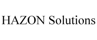 HAZON SOLUTIONS