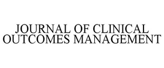 JOURNAL OF CLINICAL OUTCOMES MANAGEMENT