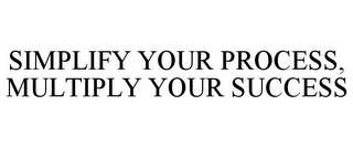 SIMPLIFY YOUR PROCESS, MULTIPLY YOUR SUCCESS