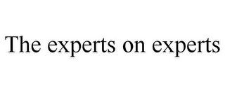 THE EXPERTS ON EXPERTS