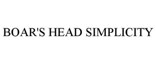 BOAR'S HEAD SIMPLICITY