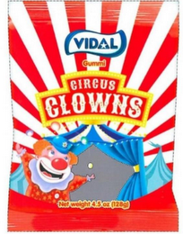 VIDAL GUMMI CIRCUS CLOWNS