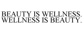 BEAUTY IS WELLNESS. WELLNESS IS BEAUTY.