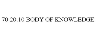 70:20:10 BODY OF KNOWLEDGE