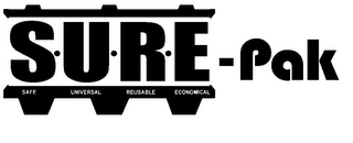 S.U.R.E-PAK SAFE UNIVERSAL REUSABLE ECONOMICAL