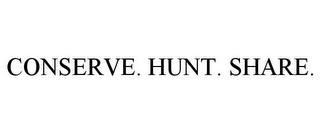 CONSERVE. HUNT. SHARE.