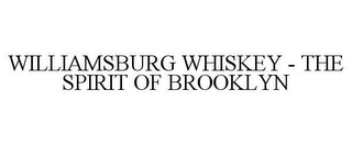 WILLIAMSBURG WHISKEY - THE SPIRIT OF BROOKLYN