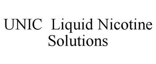 UNIC LIQUID NICOTINE SOLUTIONS