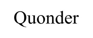 QUONDER