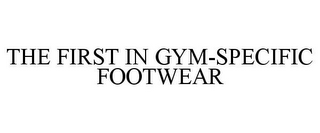 THE FIRST IN GYM-SPECIFIC FOOTWEAR