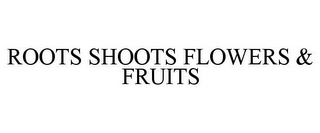 ROOTS SHOOTS FLOWERS & FRUITS