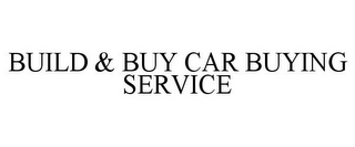 BUILD & BUY CAR BUYING SERVICE