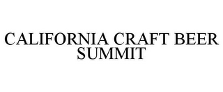 CALIFORNIA CRAFT BEER SUMMIT