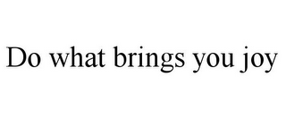 DO WHAT BRINGS YOU JOY