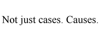 NOT JUST CASES. CAUSES.