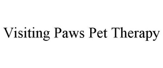 VISITING PAWS PET THERAPY