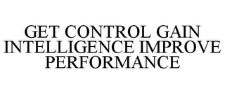 GET CONTROL GAIN INTELLIGENCE IMPROVE PERFORMANCE