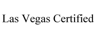 LAS VEGAS CERTIFIED