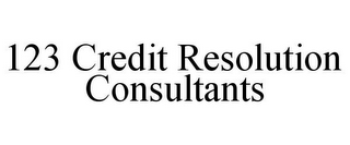 123 CREDIT RESOLUTION CONSULTANTS