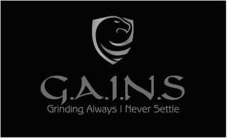 G.A.I.N.S. GRINDING ALWAYS I NEVER SETTLE