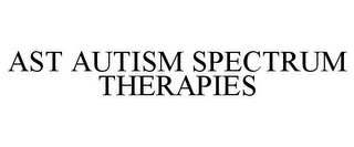 AST AUTISM SPECTRUM THERAPIES