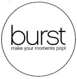 BURST MAKE YOUR MOMENTS POP!