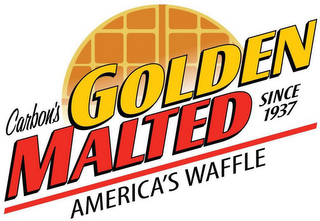 CARBON'S GOLDEN MALTED AMERICA'S WAFFLE SINCE 1937