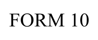 FORM 10