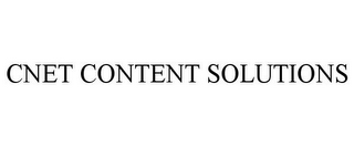 CNET CONTENT SOLUTIONS