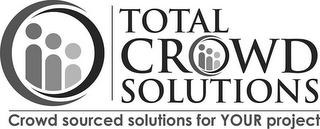 TOTAL CROWD SOLUTIONS CROWD SOURCED SOLUTIONS FOR YOUR PROJECT