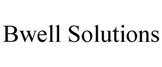 BWELL SOLUTIONS