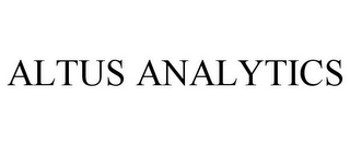 ALTUS ANALYTICS