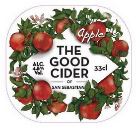 APPLE ALC 4,5% VOL. THE GOOD CIDER 33 CL OF SAN SEBASTIAN