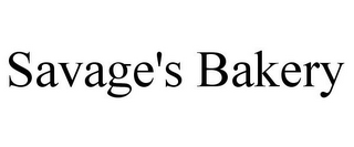 SAVAGE'S BAKERY