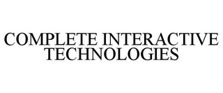 COMPLETE INTERACTIVE TECHNOLOGIES