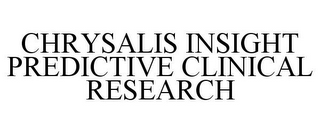 CHRYSALIS INSIGHT PREDICTIVE CLINICAL RESEARCH