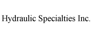 HYDRAULIC SPECIALTIES INC.