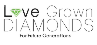 LOVE GROWN DIAMONDS FOR FUTURE GENERATIONS