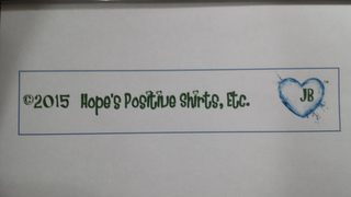 HOPE'S POSITIVE SHIRTS, ETC. JB