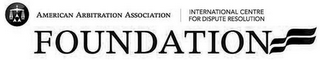 AMERICAN ARBITRATION ASSOCIATION INTERNATIONAL CENTRE FOR DISPUTE RESOLUTION FOUNDATION