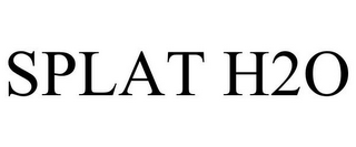 SPLAT H2O