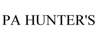 PA HUNTER'S