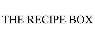 THE RECIPE BOX