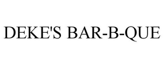 DEKE'S BAR-B-QUE