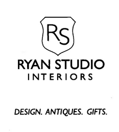 RS RYAN STUDIO INTERIORS DESIGN. ANTIQUES. GIFTS.